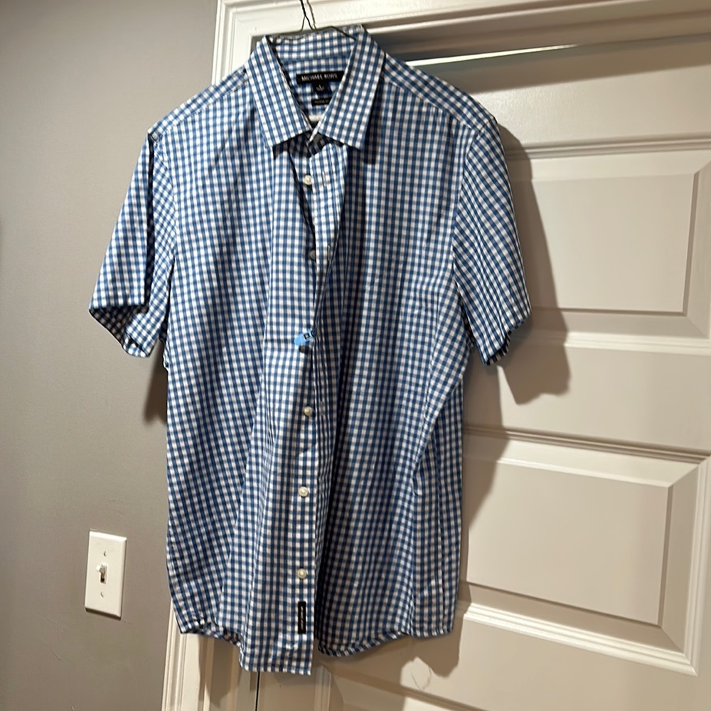 Michael Kors Mens Blue Button Down shirt
